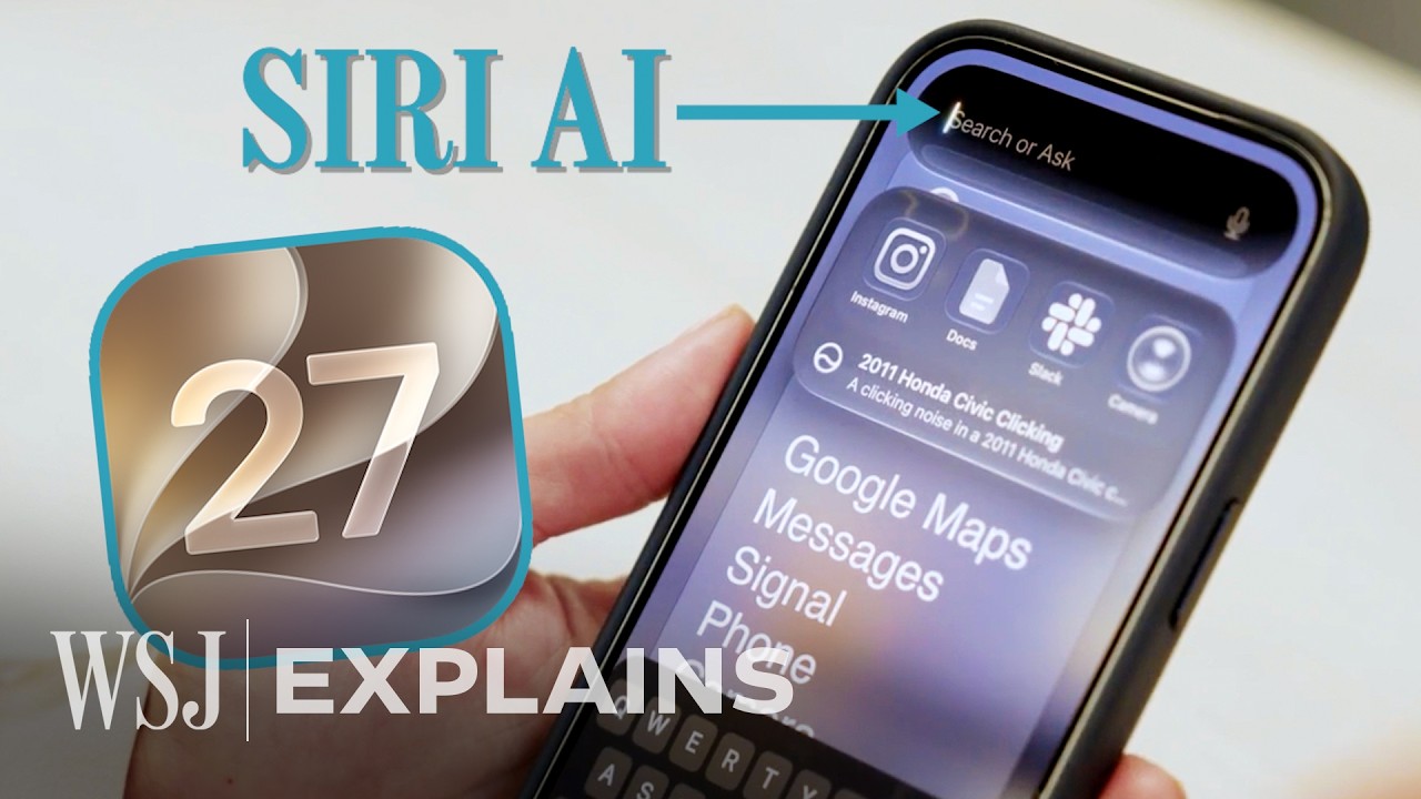 iOS 27: How Apple&rsquo;s New Siri AI Can See and Search Your iPhone | WSJ