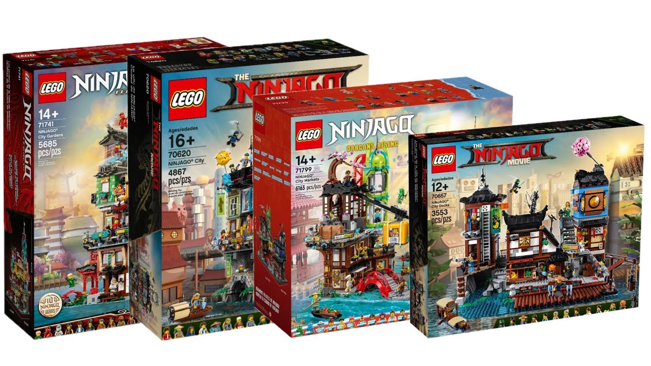 All LEGO Ninjago City sets 2017-2023 Compilation/Collection Speed Build