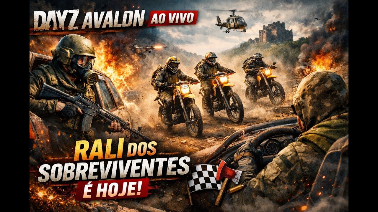 DAYZ AVALON AO VIVO 🔥 RALI DOS SOBREVIVENTES É HOJE! | The Last Hope PVP/PVE 🏁🚗