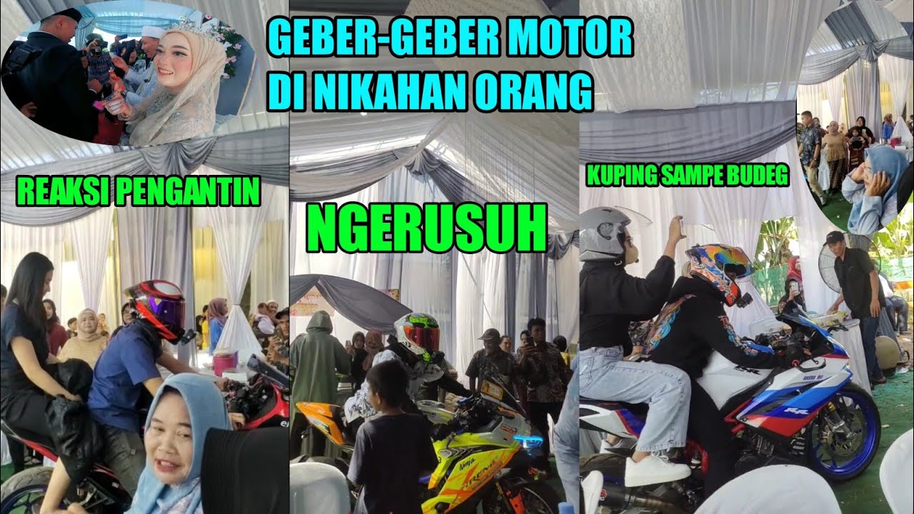 YANG LAGI VIRAL ROMBONGAN ANAK MOTOR NGERUSUH PERNIKAHAN