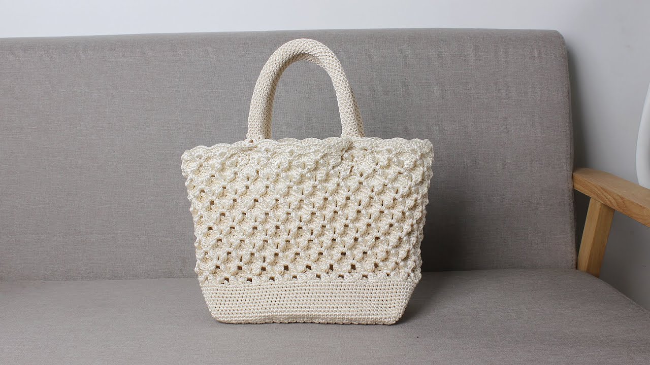 钩针包包 花型好看而且空间还超大的手提包 让你逛街更有范crochet bags