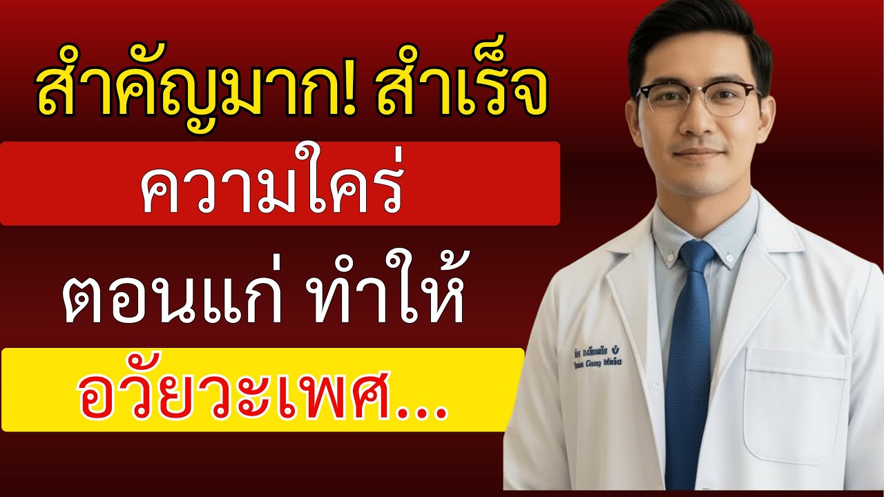 ถ้าคุณอายุเกิน 45 และยังสำเร็จความใคร่อยู่ ผมขอให้ดูวิดีโอนี้...