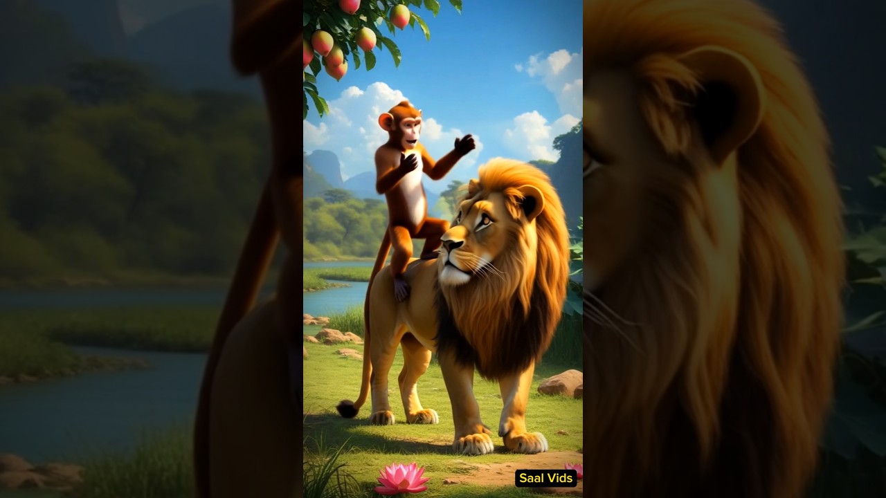 Lion vs. Clever Monkey