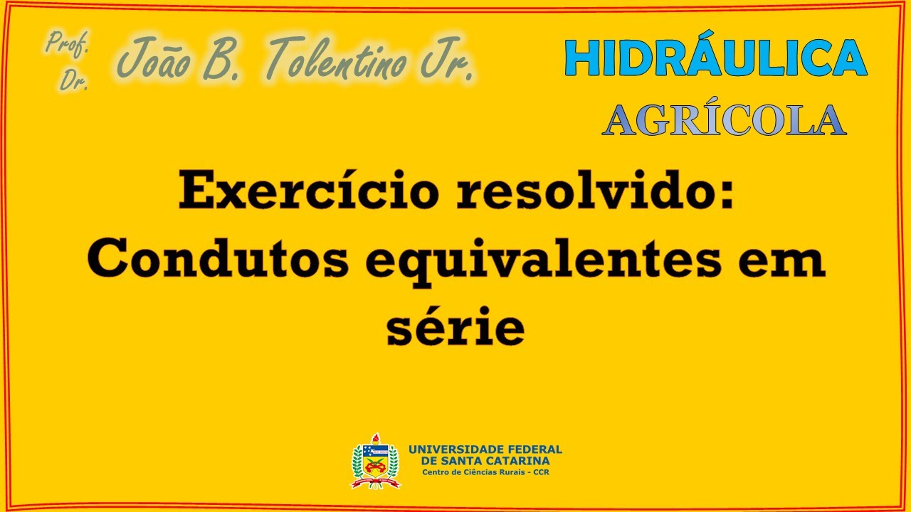 Exercício resolvido: Condutos equivalentes em série