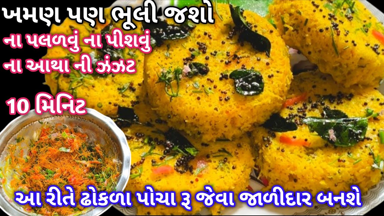 જ્યારે થી આ નવા ઢોકળા ટ્રાય કર્યા છે બાકી બધી ઢોકળા ની રીત અઘરી લાગે છે 😅 | Instant Naylon Dhokla |