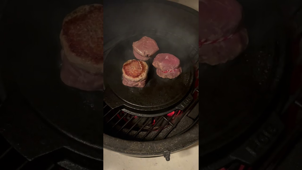 Tournedos with green vegetables