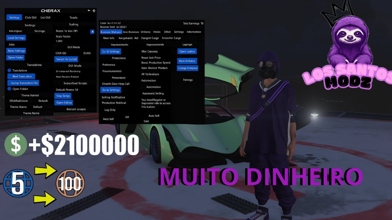 O MELHOR MODMENU PARA DINHEIRO INFINITO E NIVEL - CHERAX MENU GTA V ONLINE