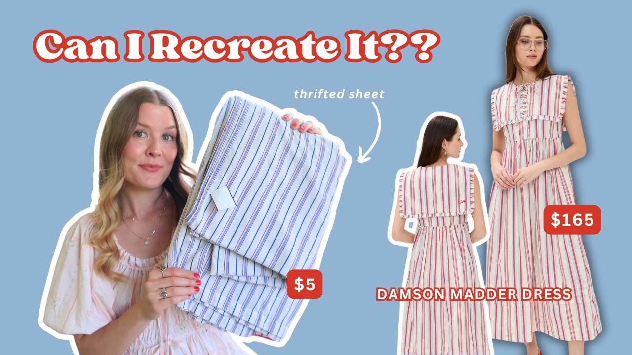 How I am🪡 Sewing My Dream Wardrobe On a‼️Budget & You Can Too! Damson Madder Dress #sewingtutorial