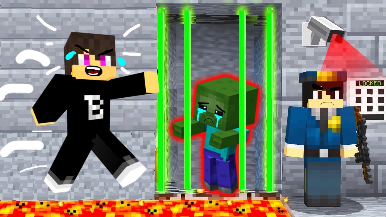 LETARTÓZTATTÁK BABY ZOMBIT 100% MINECRAFT SZÖKÉS!