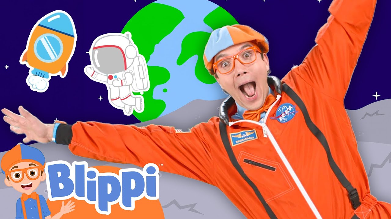 Blippi Learns About Space Vehicles | Learn Colors and Science with Blippi!