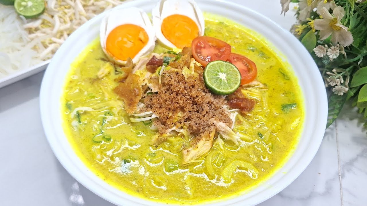 2X SEMINGGU SAYA MEMBUATNYA‼️ ENAK SUPER WANGI KUAHNYA MEDOK BANGET -  SOTO AYAM SANTAN