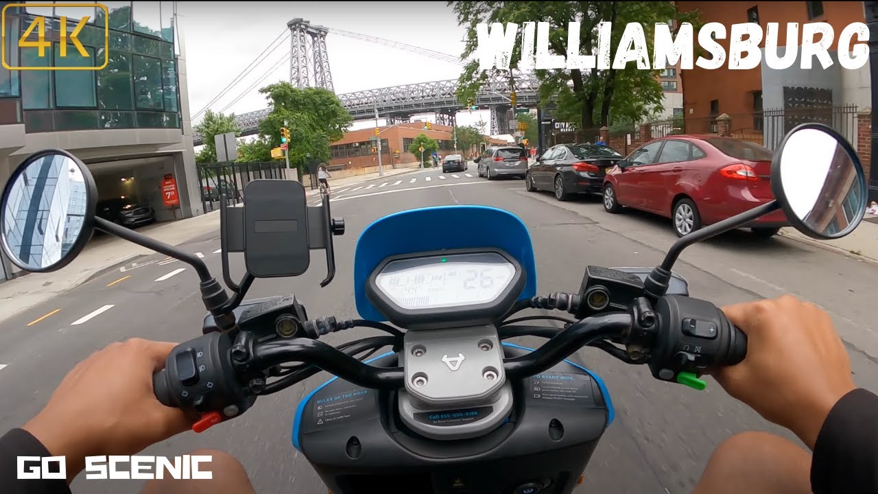 Williamsburg Revel Scooter Drive POV | NYC 4K | GO SCENIC