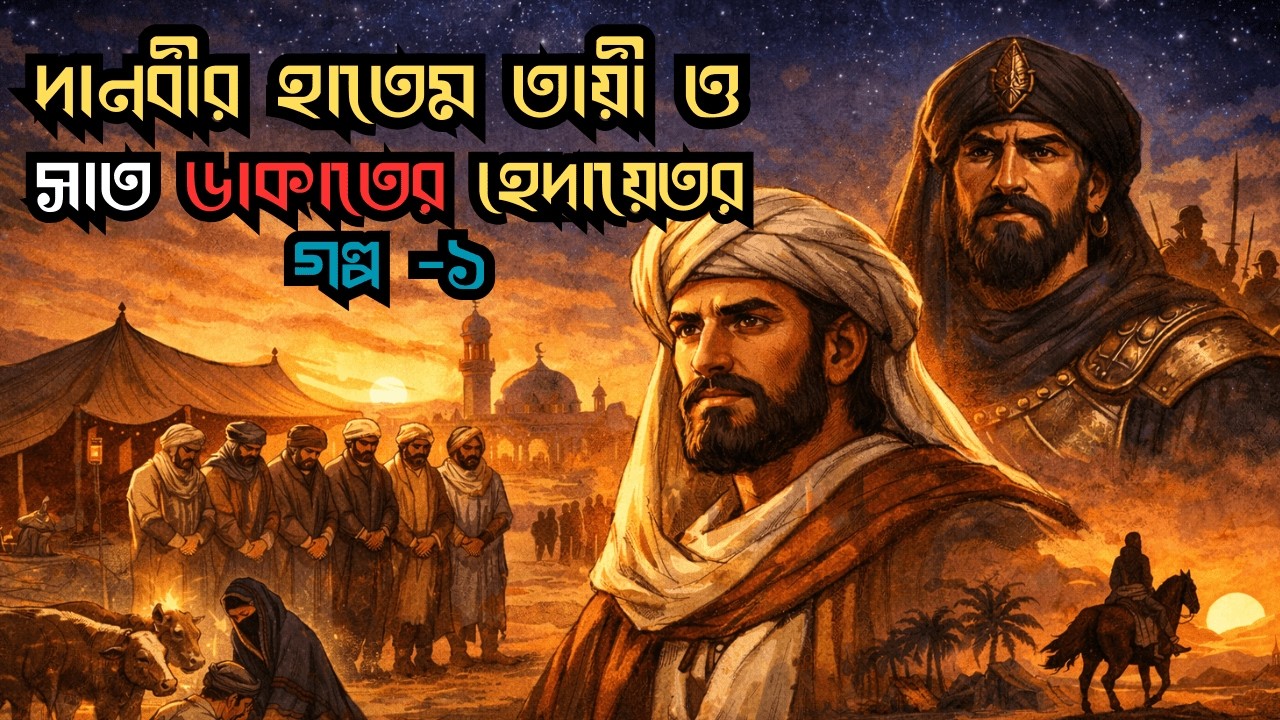 দানবীর হাতেম তায়ি ও সাত ডাকাতের অবিশ্বাস্য ঘটনা | হৃদয় কাঁপানো ইসলামিক গল্প | Part 1