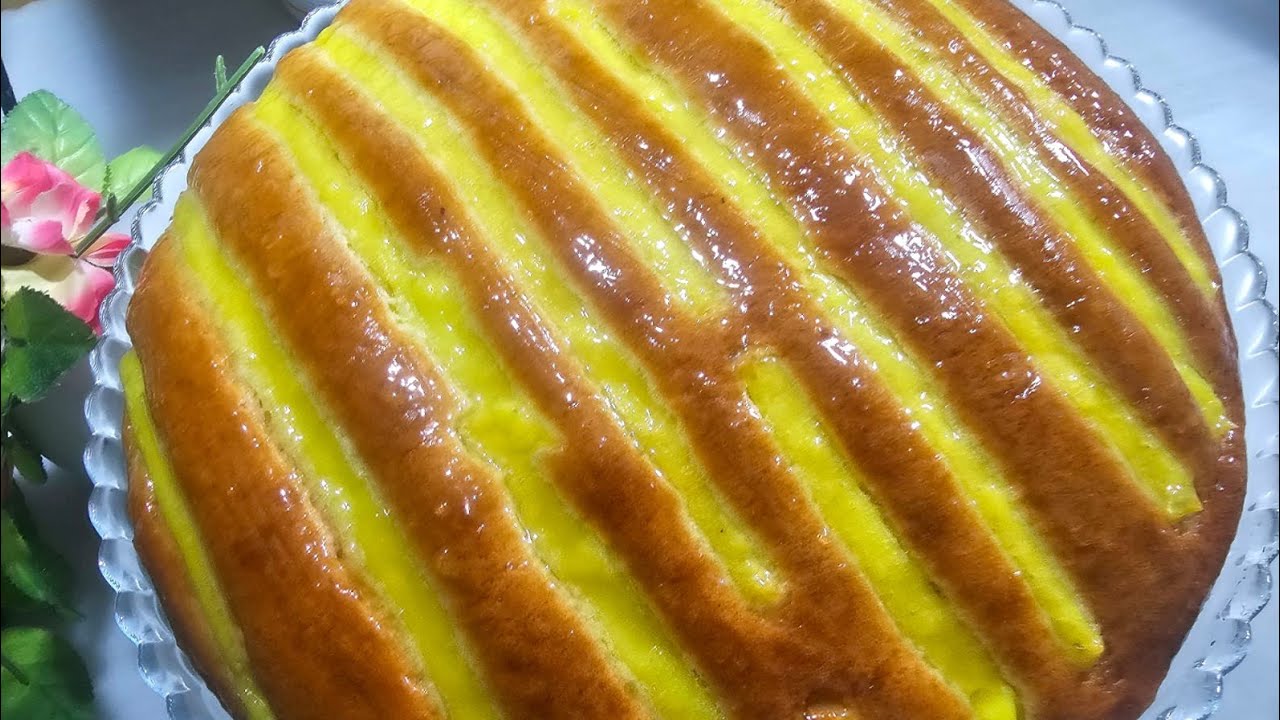 كيك بالكريم باتسيير بحجم عائلي 😋 خفة ولذة وبساطة  فالتحظير حتما ستبهرين ضيوفك