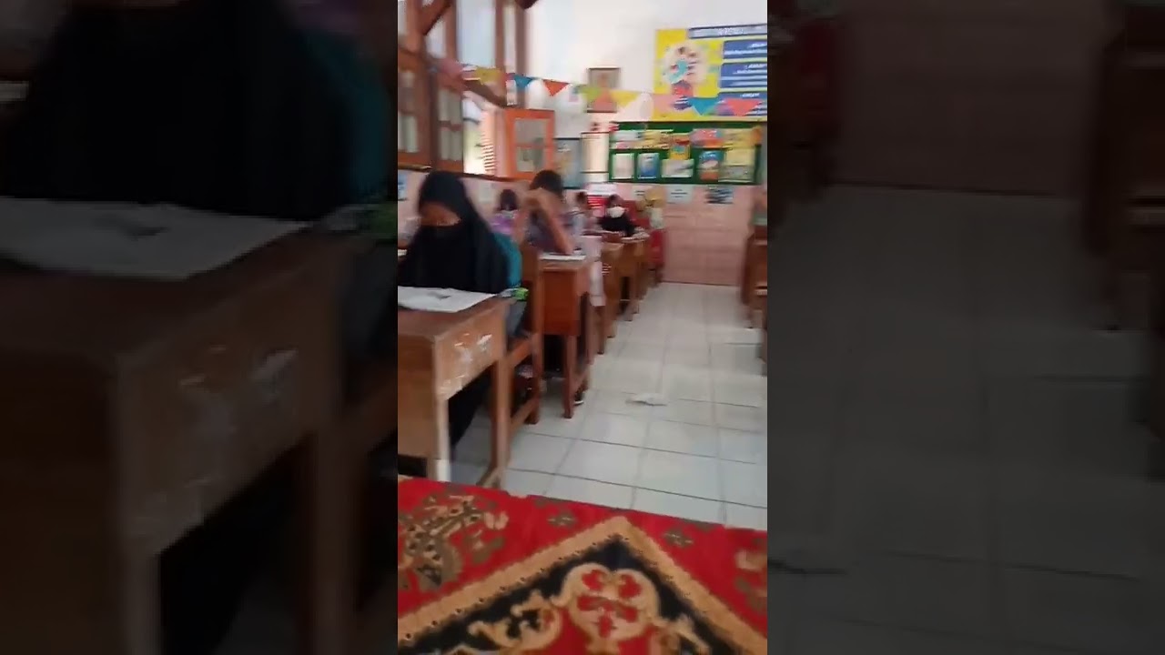 suasana pembelajaran tatap muka pertama SDN BENDOGERIT 1 kota Blitar