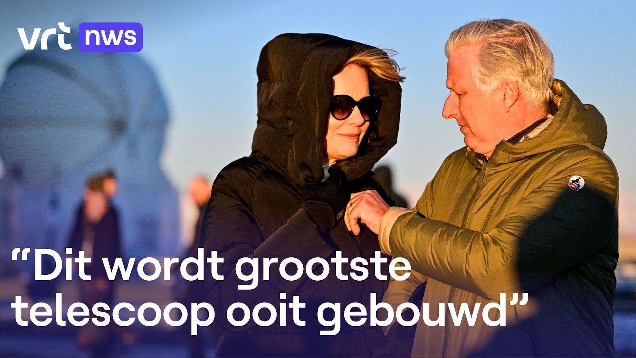 Koning Filip en koningin Mathilde bewonderen Belgische telescopen in Chili