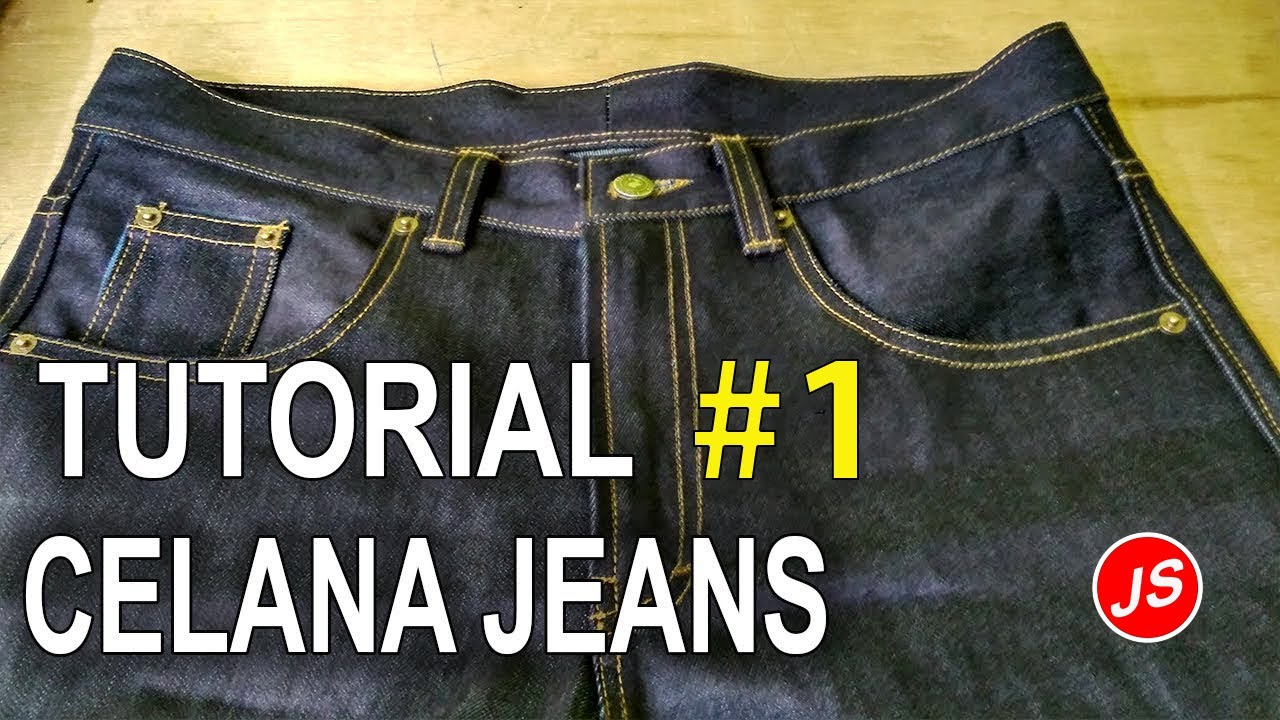 Tutorial Pola Celana Jeans Part 1 | Cara Menjahit Celana Jeans #1