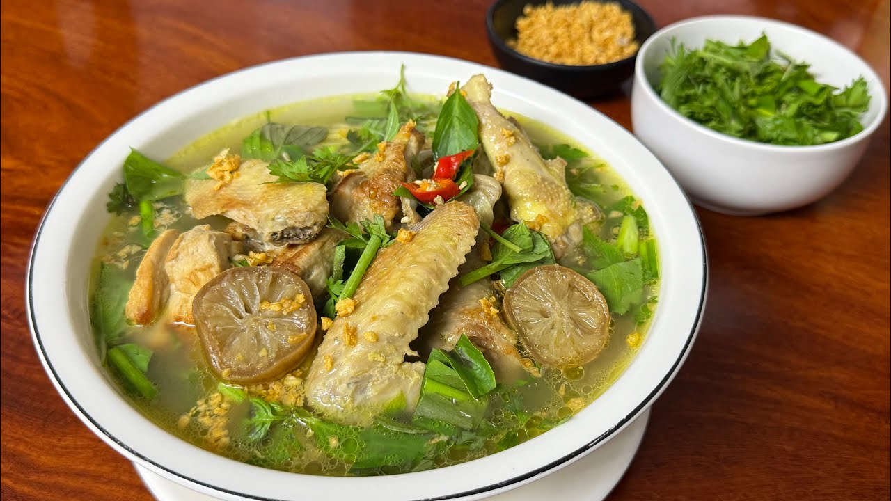 របៀប ស្ងោរង៉ាង៉ូវសាច់មាន់ || Pickled Lime Chicken Soup recipe