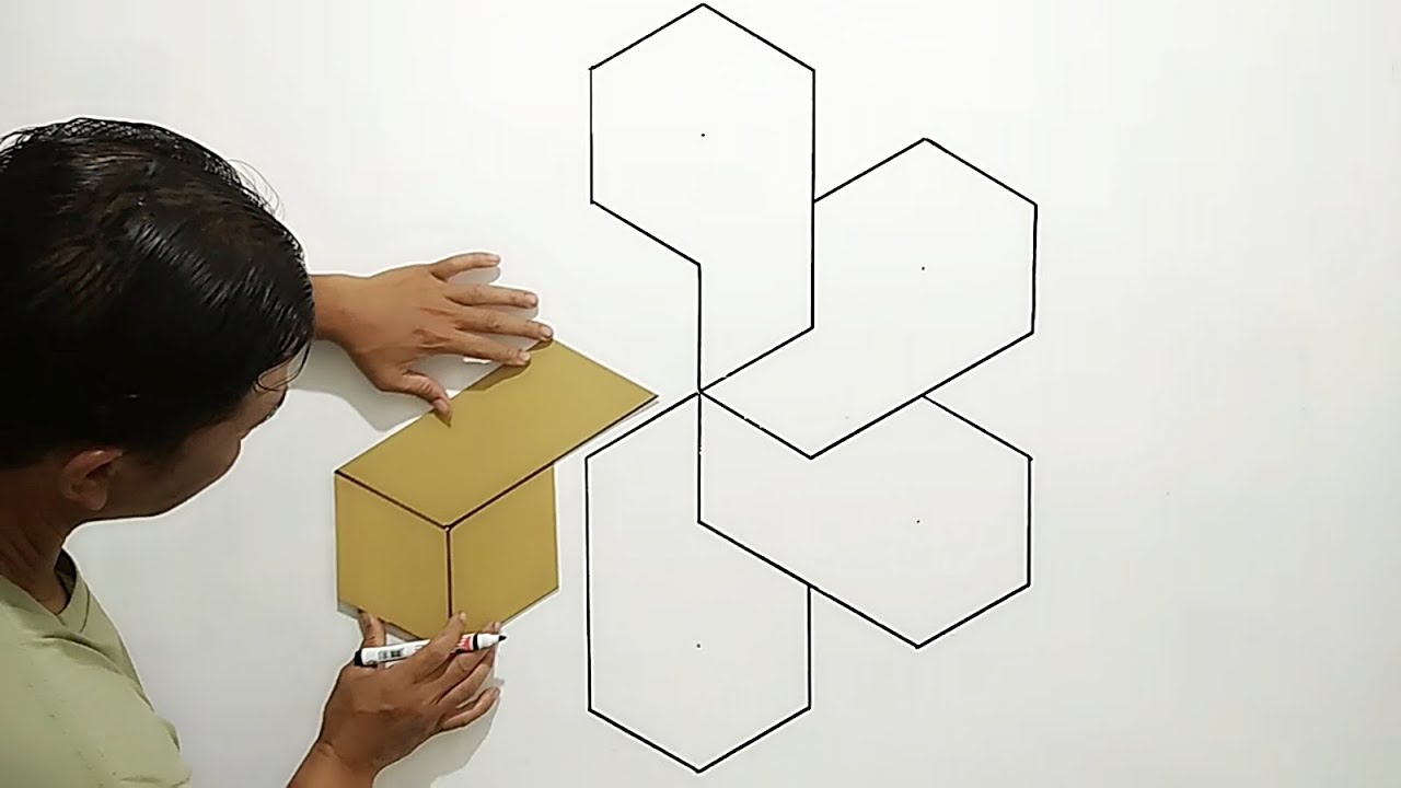 3D wall painting Optical illusion art || Amazing 3d wall design || Cat tembok 3d