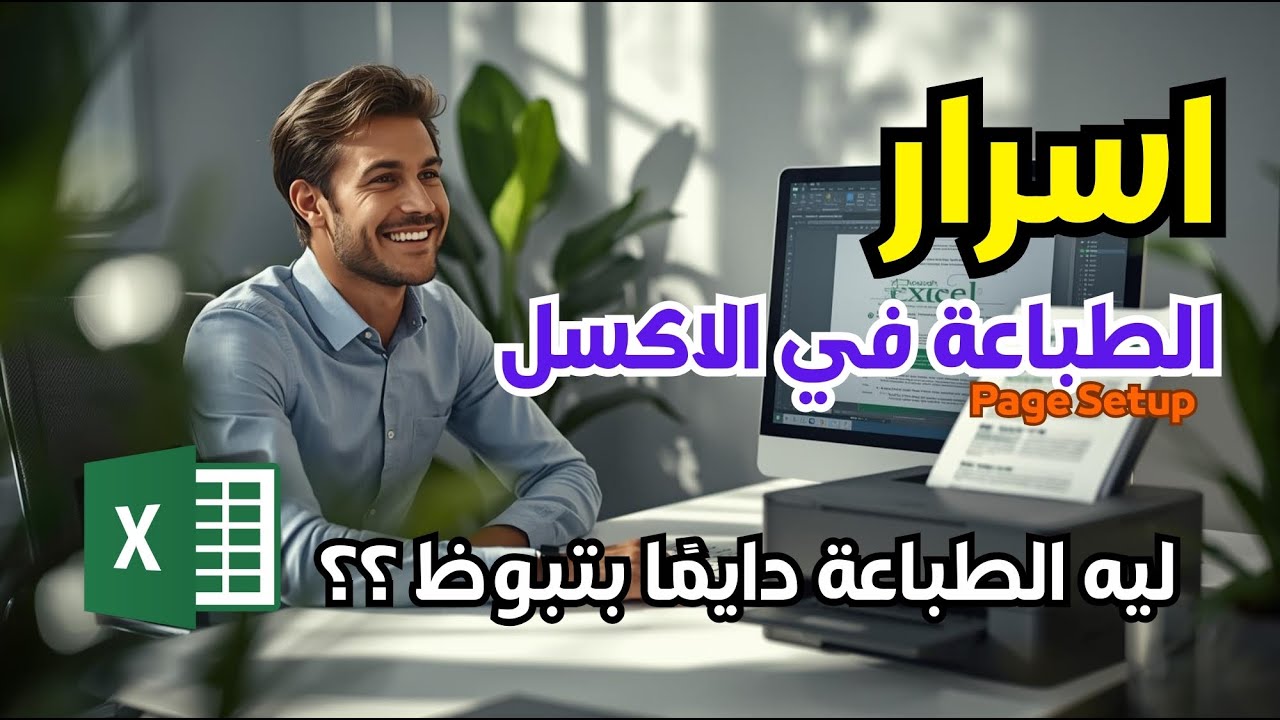 حل مشكلة الطباعة في الاكسل | أقوى إعدادات للطباعة في Excel | هتنسى مشاكل القص والصفحات المقطوعة