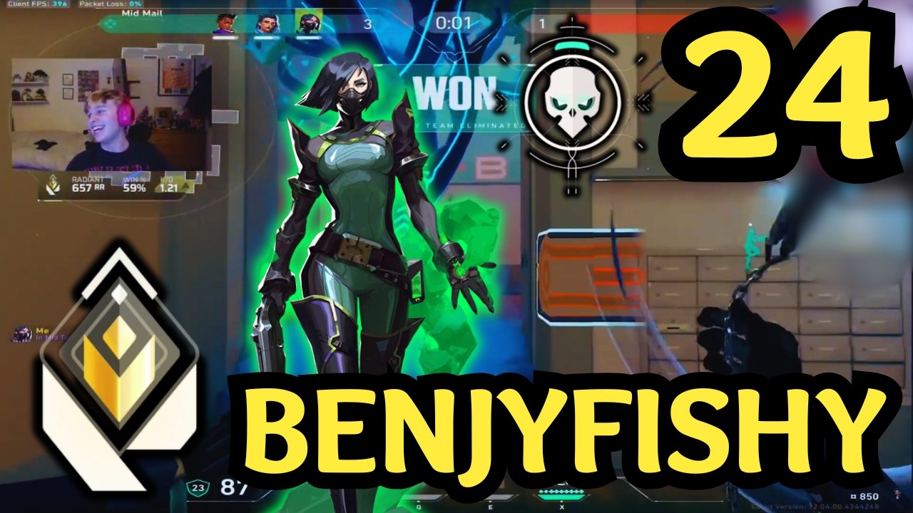 🔥 24 KILLS with BENJYFISHY VIPER — Split Carry Game Valorant VOD 🔥