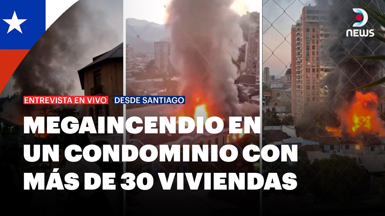 Fuego en Santiago de Chile: más de 120 bomberos combaten un megaincendio | DNews