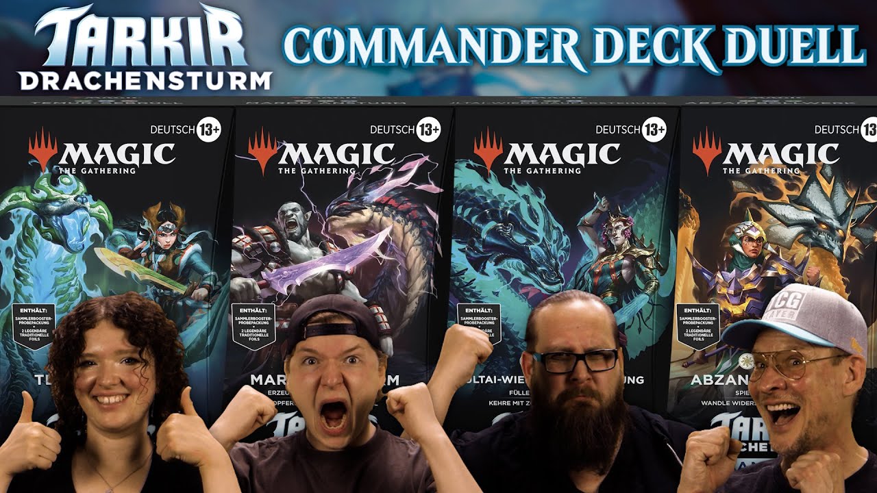 MTG Tarkir Dragonstorm Commander Deck Tutorial Match | Magic the Gathering spielen lernen | Trader