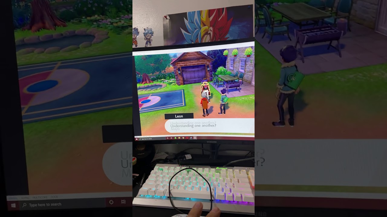 First person to ever play POK&Eacute;MON SWORD on a PS5
