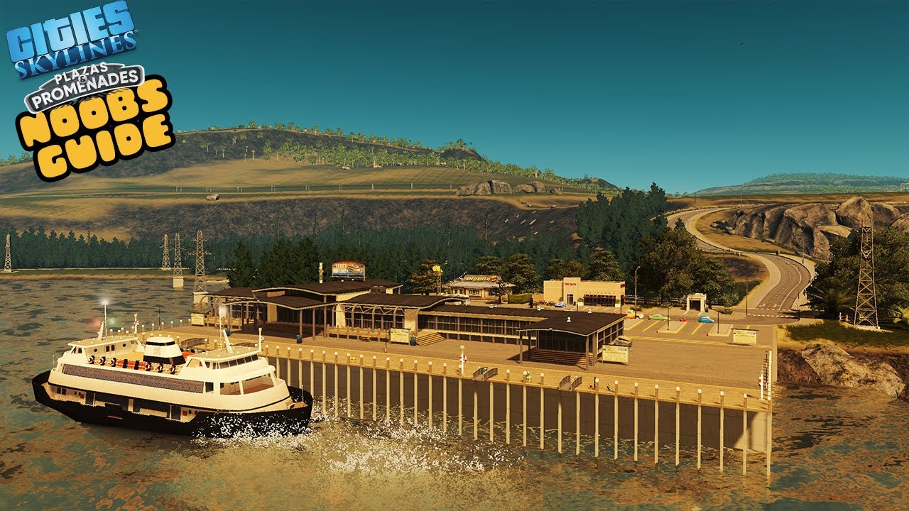 Creating A RURAL Ferry Network In Cities Skylines! | Noobs Guide