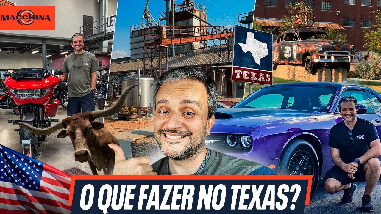 Estou de volta ao Texas... por 1 semana! Altas dicas para quem gosta de carro e moto! 