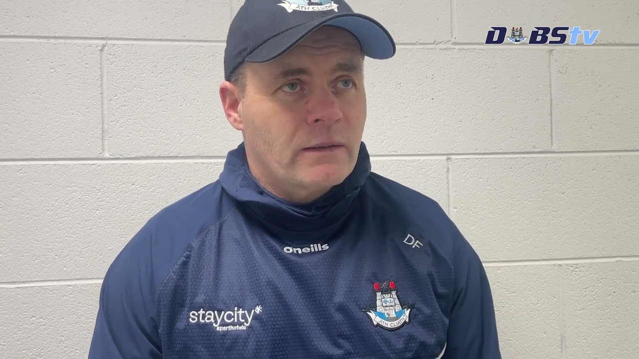 Dublin Senior Football manager Dessie Farrell speaks to DubsTV after Allianz League win over Mayo