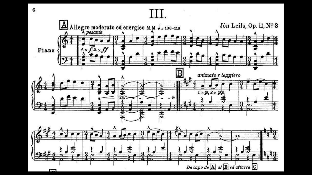 [Jon Leifs] Icelandic Dance Op.11 No.1,2,3