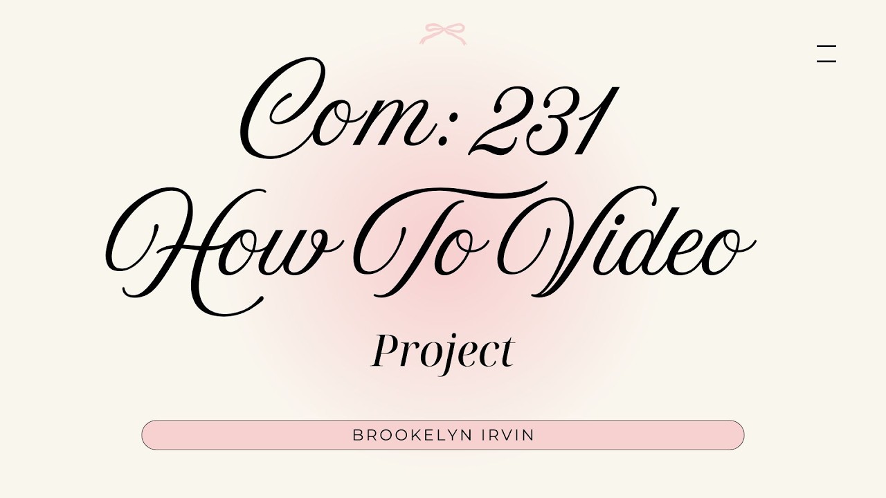 How To Video