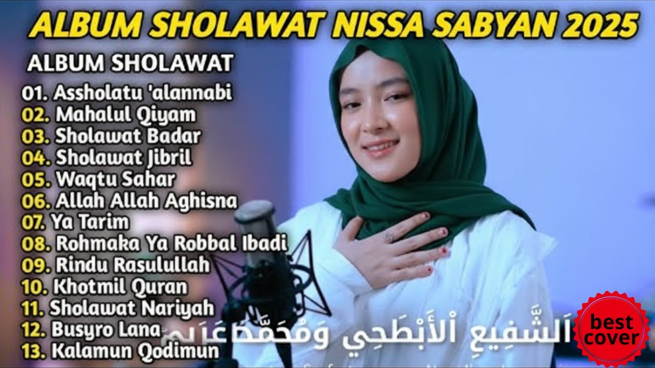TANPA IKLAN | KUMPULAN LAGU NISSA SABYAN | FULL  ALBUM SHOLAWAT BADAR, JIBRIL,TERBAIK| MERDU POPULER
