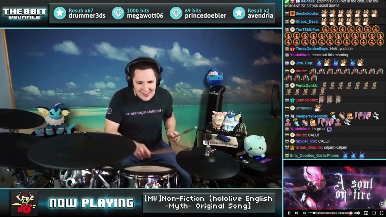 The8BitDrummer // hololive English -Myth-  - Non-Fiction