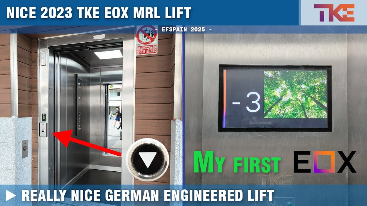 2023 TKE EOX MRL lift @ Parking Santo Domingo, Guadalajara