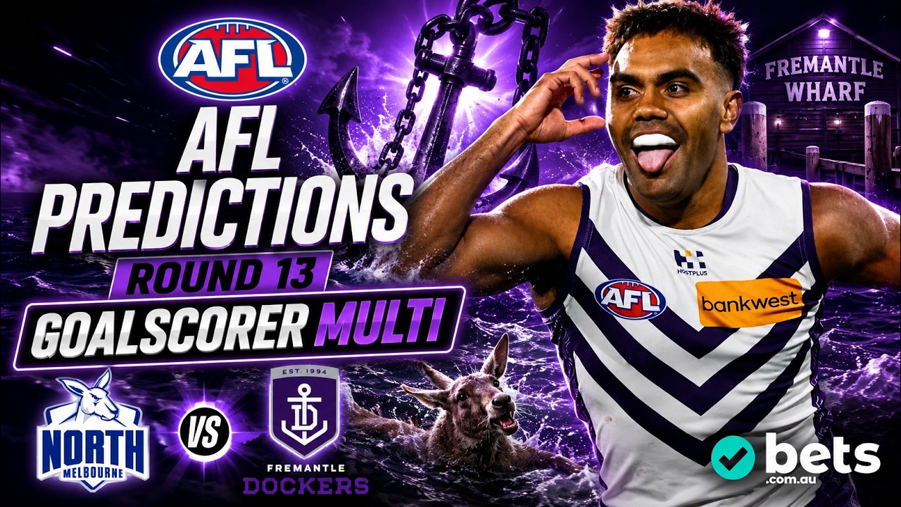 North Melbourne Kangaroos vs Fremantle Dockers - Round 13 AFL Tips & Predictions
