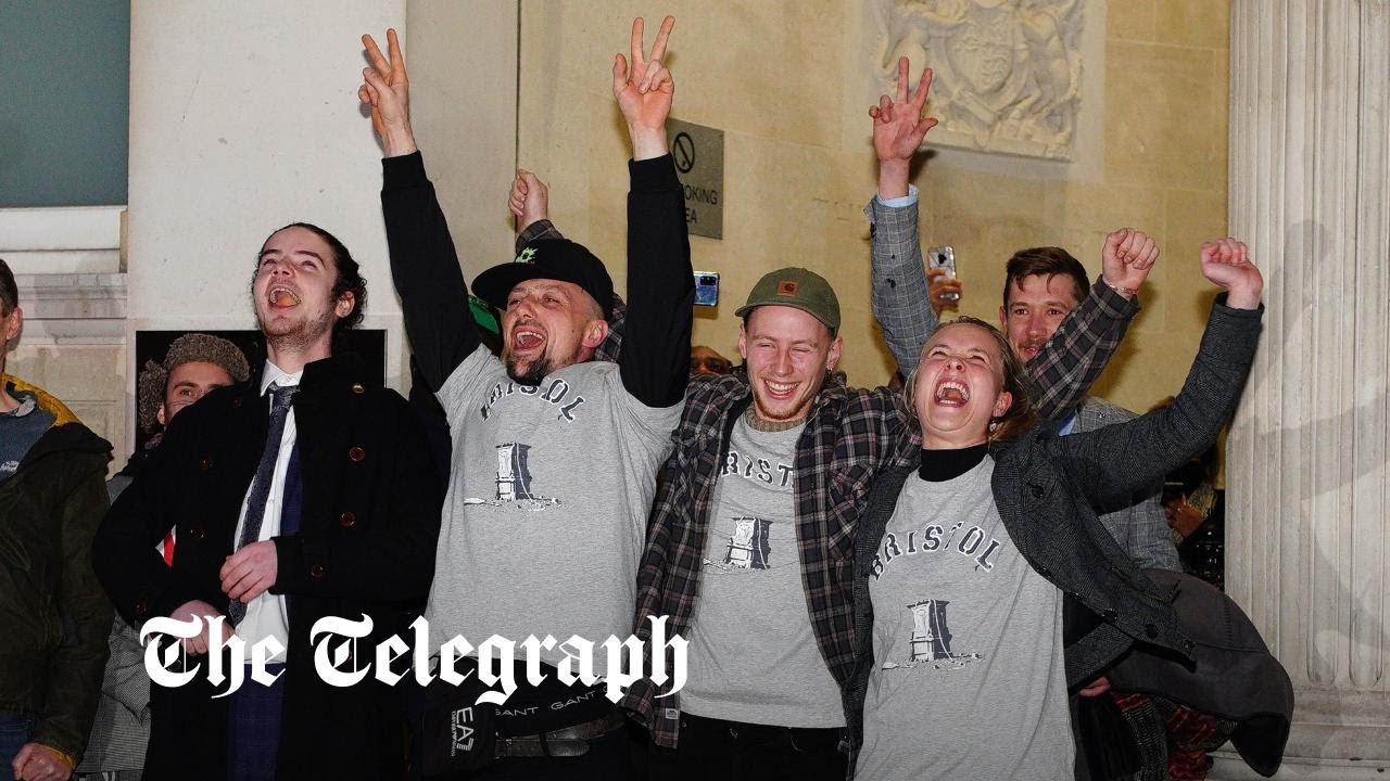 BLM activists who dumped Edward Colston statue into Bristol harbour cleared of criminal damage