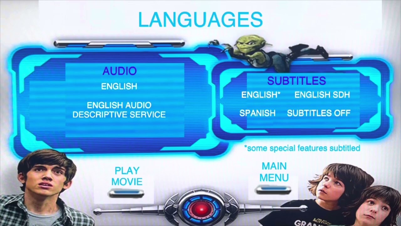 Aliens In The Attic 2009 DVD Menu Walkthrough