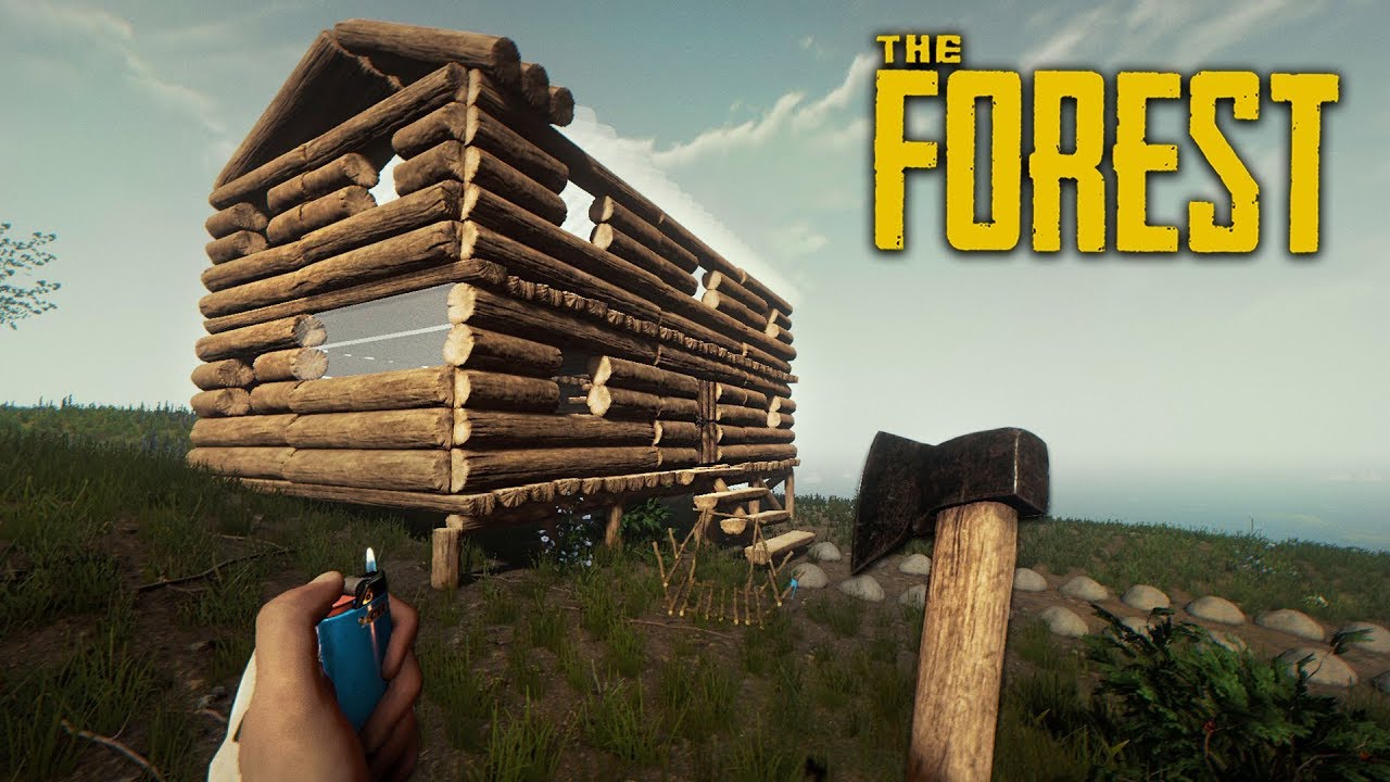 WE BUILT A HOUSE!! (The Forest)