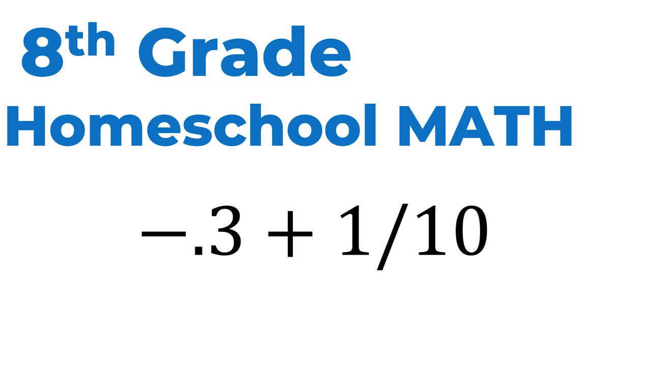 8th Grade Homeschool Math Check — Can Your Student Solve This?