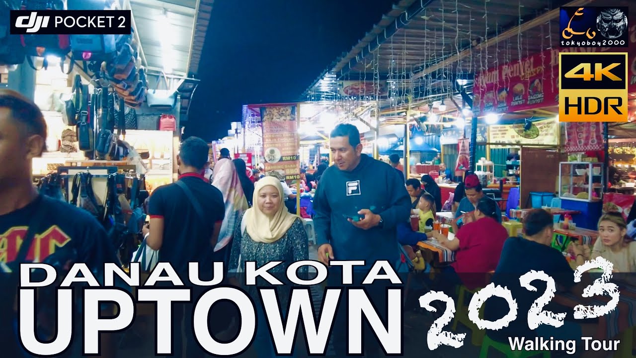 Uptown Danau Kota Night Market Walking Tour 2023 @ 文良港 Setapak Kuala Lumpur Malaysia / 4K