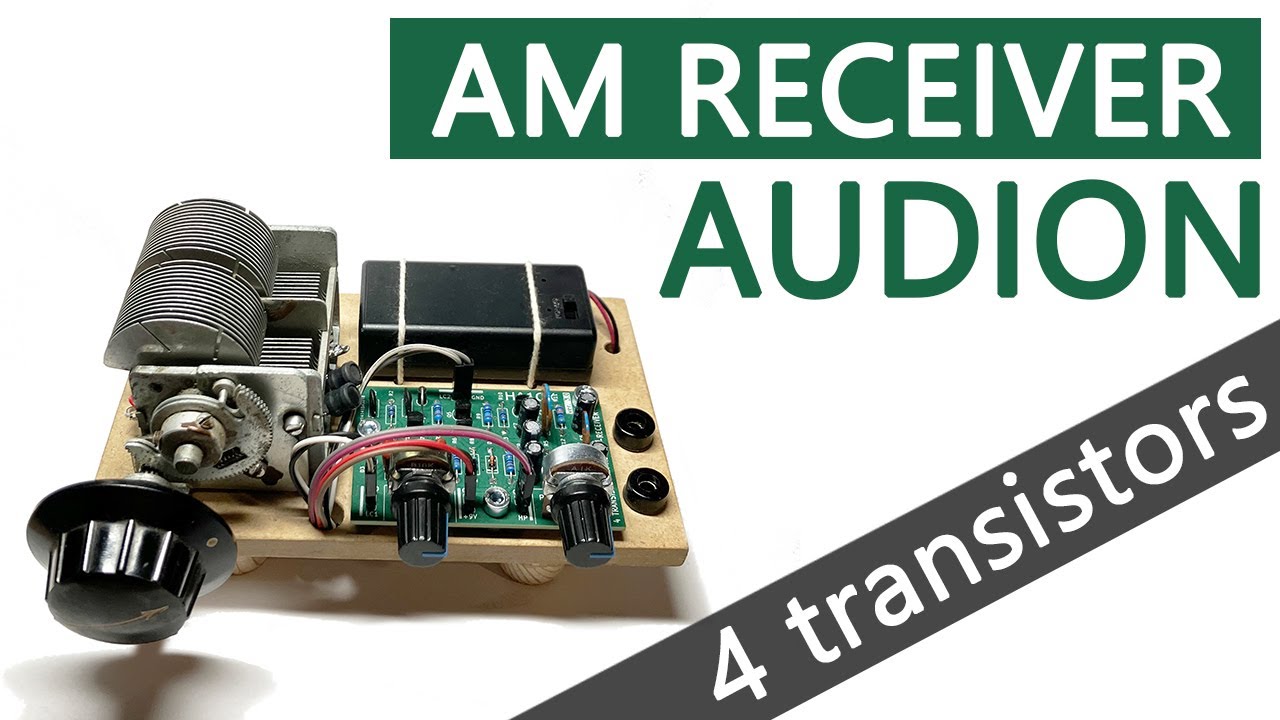 Audion AM Receiver with 4 Transistors - Transistor radio