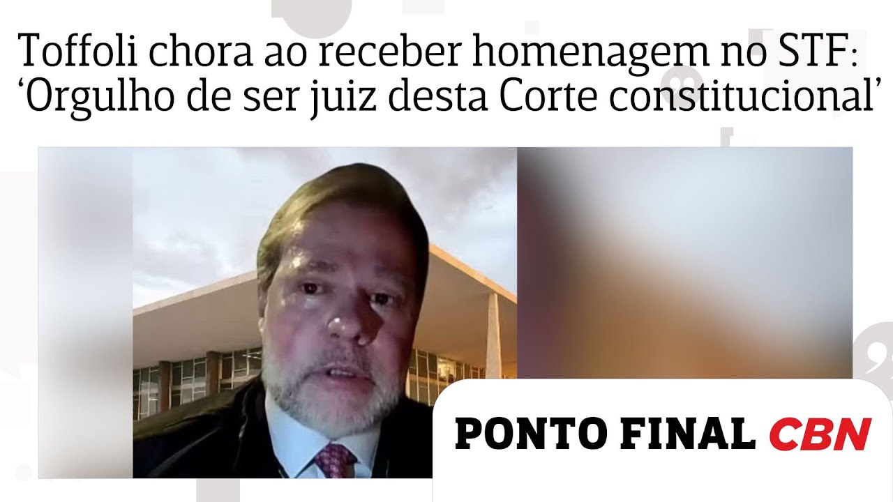 Toffoli chora ao receber homenagem no STF: &lsquo;Orgulho de ser juiz desta Corte constitucional&rsquo;; ou&ccedil;a