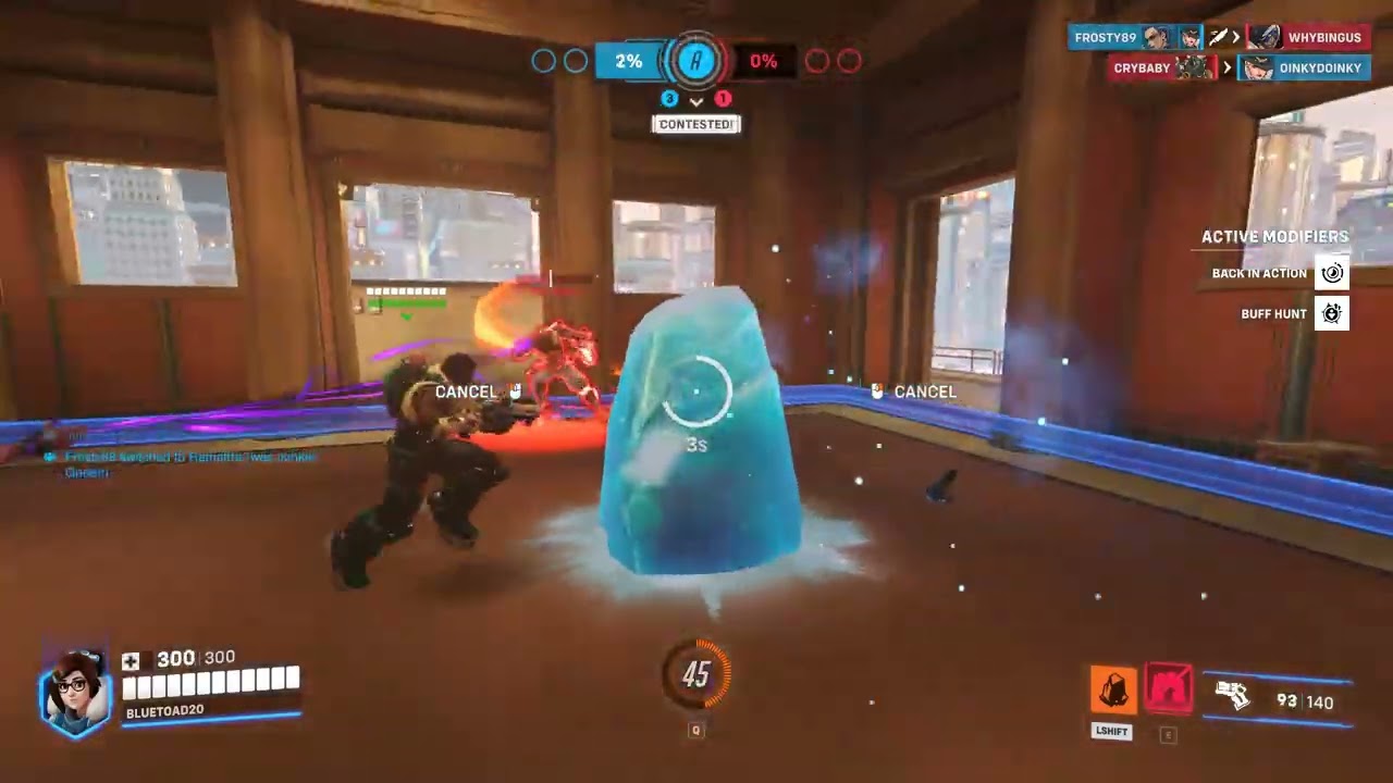 Overwatch 2 Clip - Bonkers DPS Showdown Shuffle Control Gameplay Part 1