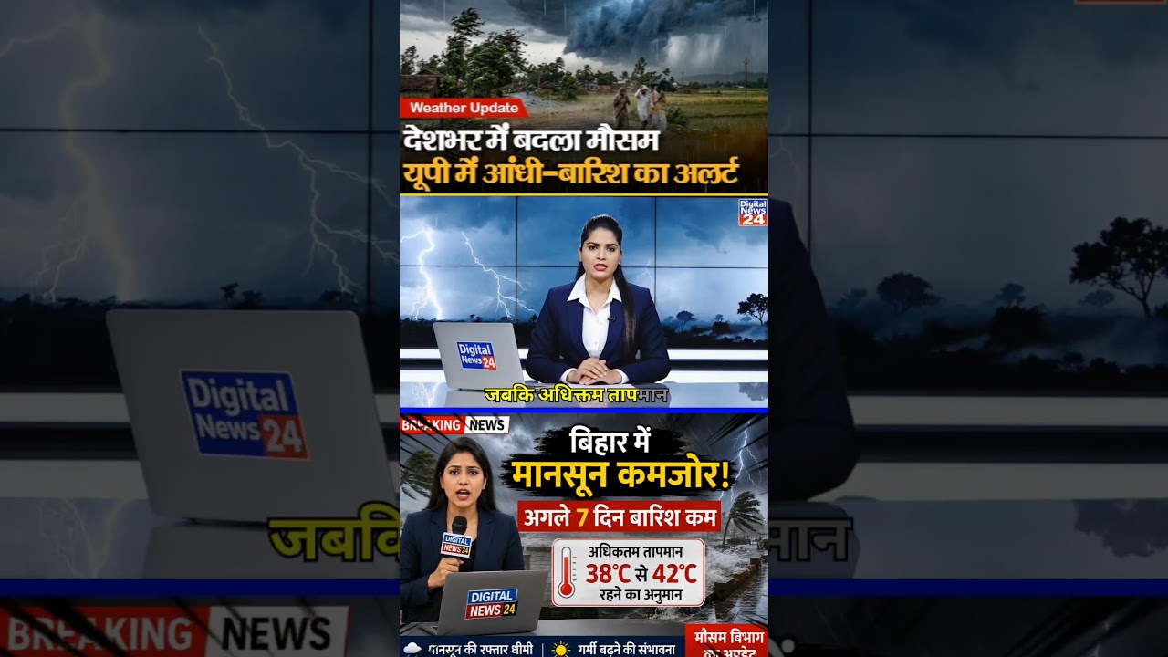 🌧️ बिहार में 7 दिन बारिश कम! 😱 42&deg;C तक पहुंचेगा तापमान | Monsoon Update Bihar