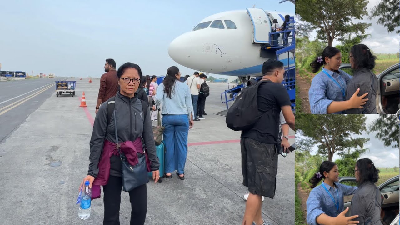 Mom’s first flight ✈️ Meeting Dickyi for Vacation | Namgyal Nangmi