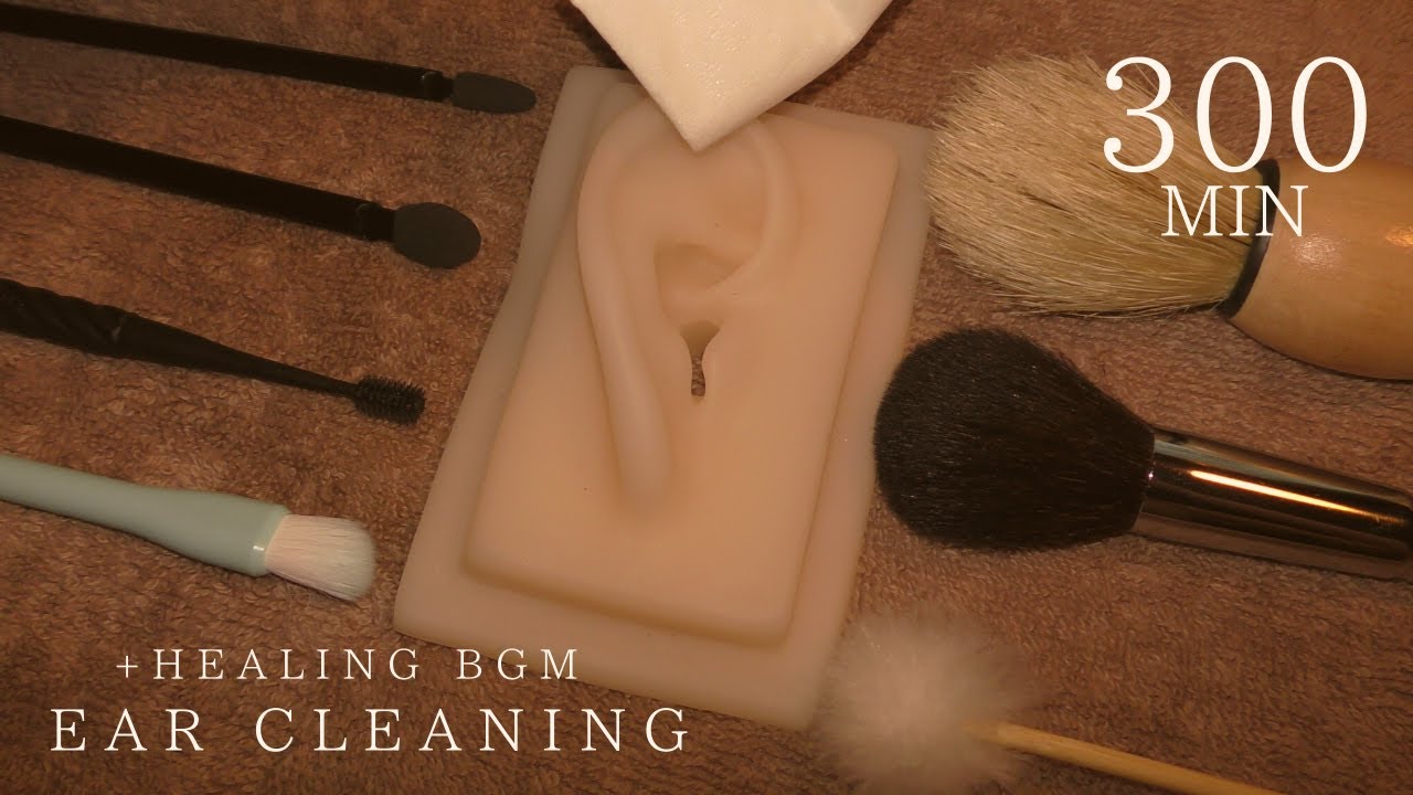 [ASMR]８種類の耳かき+Healing BGM / Ear Cleaning/귀이개/耳扒（8 kinds） [声なし-No Talking]