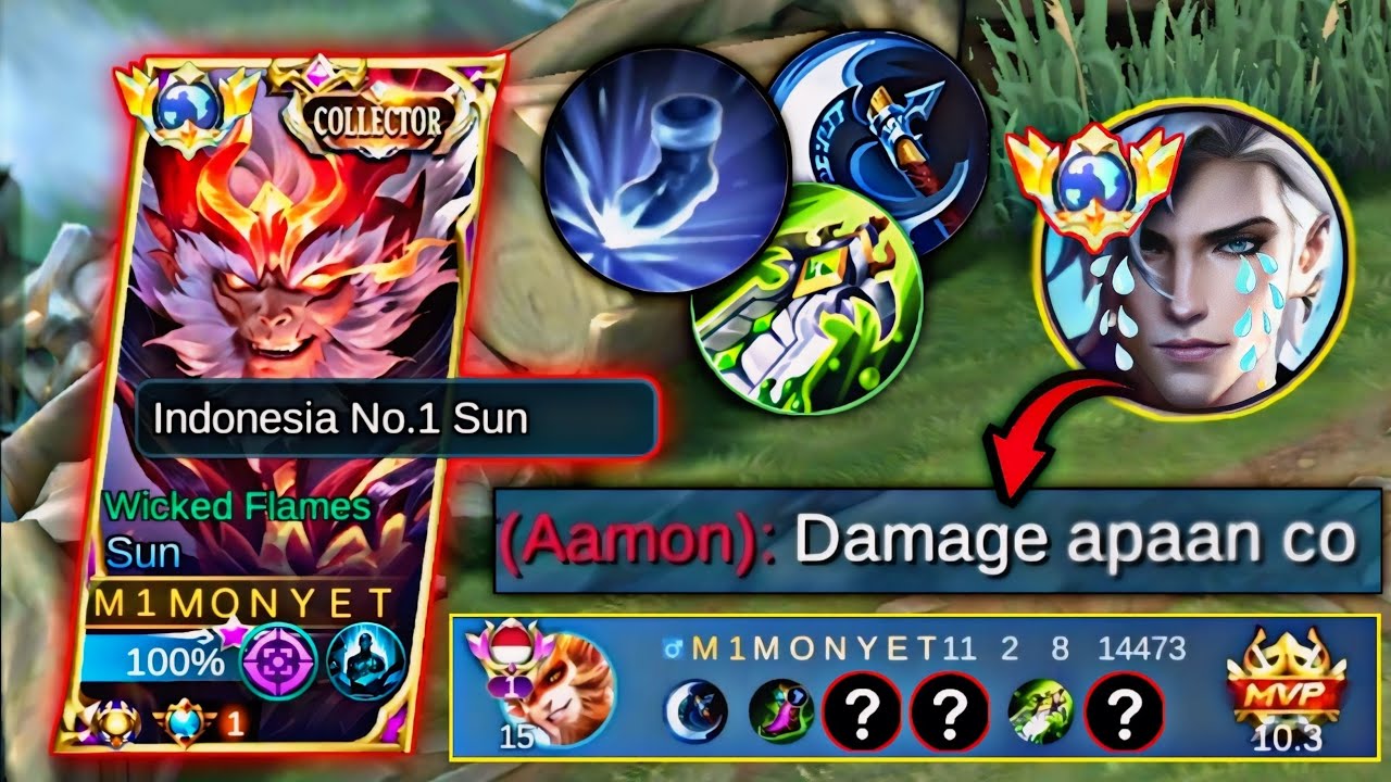 TERLALU GANAS SUN ROAMER ❗ | MUSUH SAMPAI TERHERAN 2 | MOBILE LEGENDS