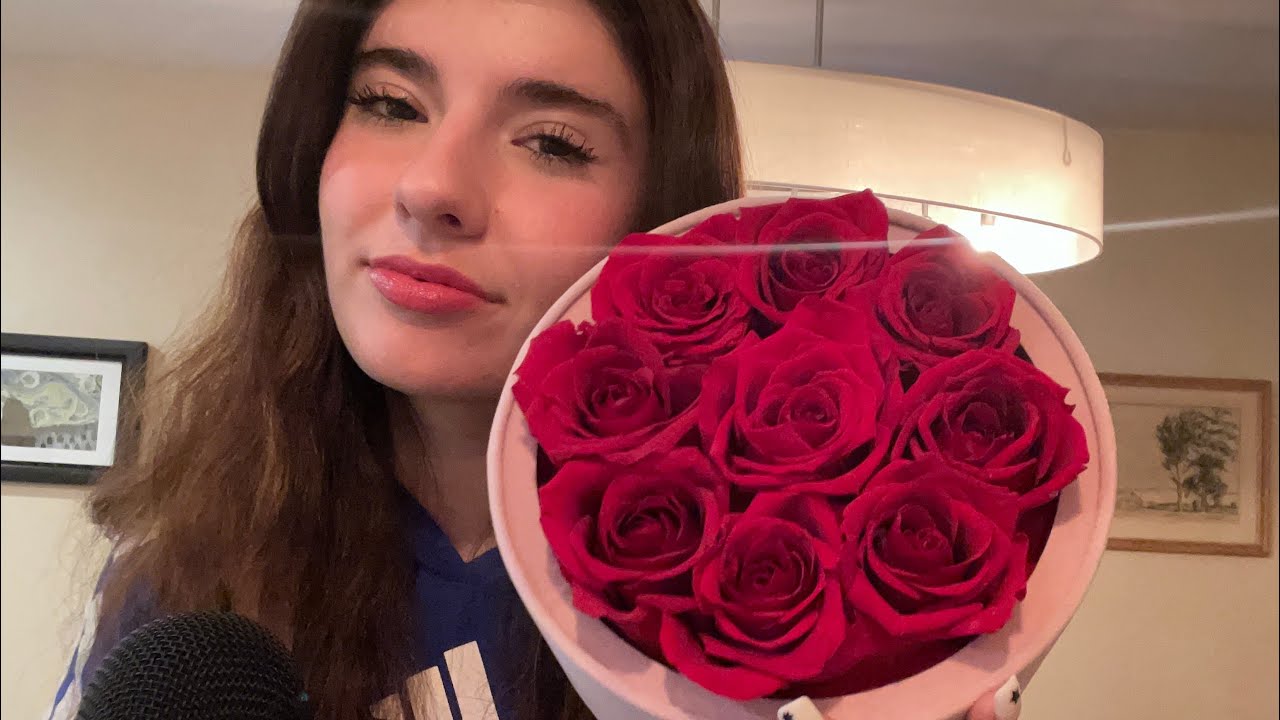 [ASMR] TAPPING + SCRATCHING ON ROSES 🌹